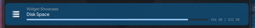 Item with download progress bar